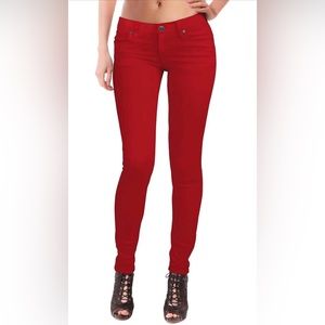 NWT size 13 super stretch denim red (J10)